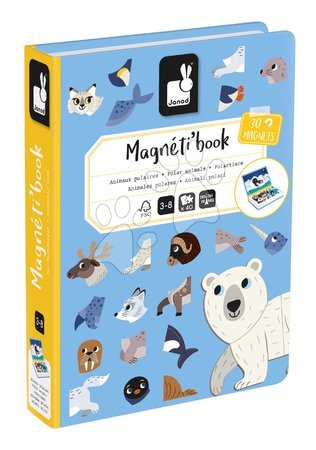 Magnets and magnetic toys - Magnetic Book Polar Animals Magnetibook Janod - 6