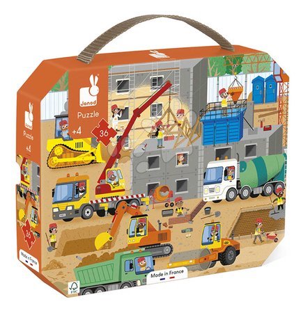 Jigsaw puzzles and games | Page 5 - Puzzle in the suitcase at the construction site Janod_1