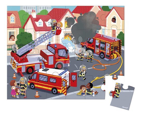 Jigsaw puzzles and games | Page 5 - Puzzle in the suitcase Firefighters Janod