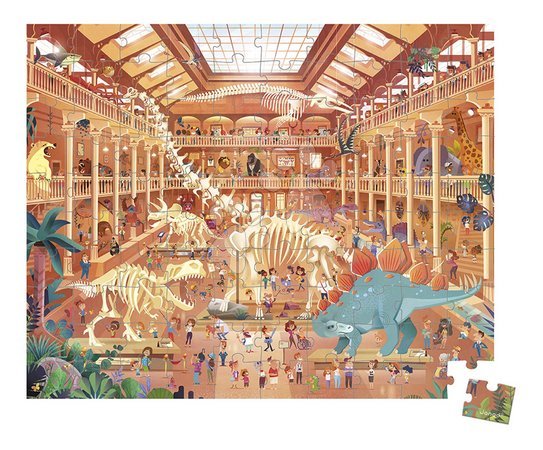 Kids' 100-300 piece puzzles - Puzzle in the suitcase at the Janod museum