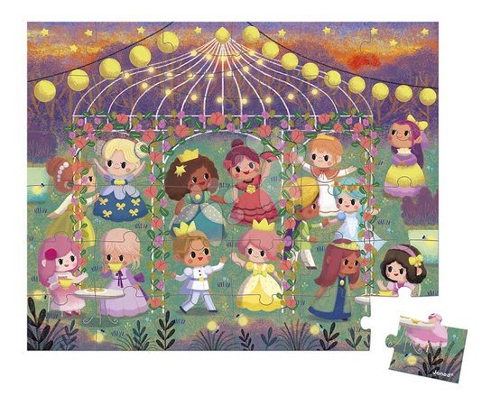 Jigsaw puzzles and games from manufacturer Janod - Puzzle in the suitcase of Princess Janod