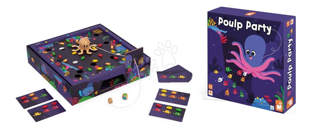 Kids' games - Social game for children Octopus Poulp Party Janod - 7