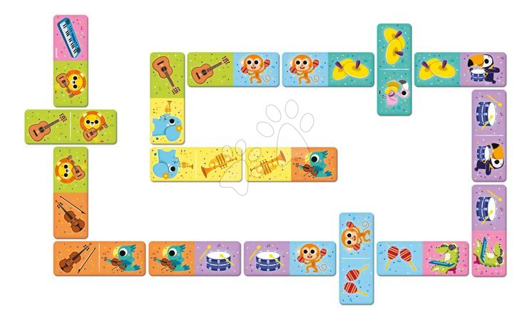 Dominoes and lotto games - Board game for children Domino Musical Instruments Janod