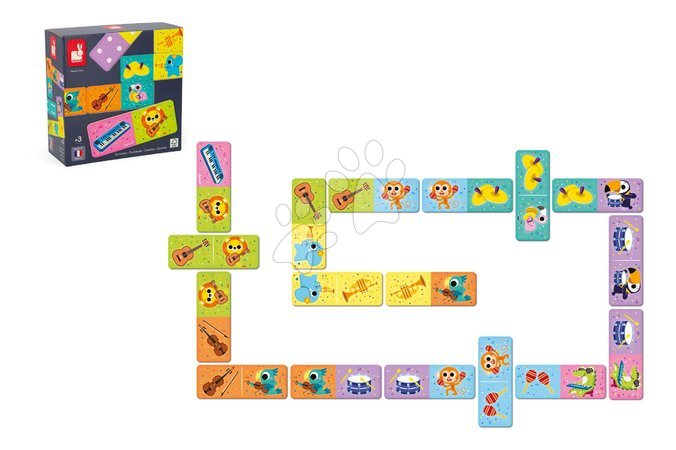 Dominoes and lotto games - Board game for children Domino Musical Instruments Janod - 6