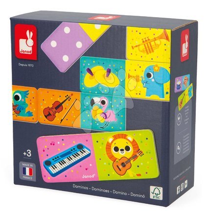 Dominoes and lotto games - Board game for children Domino Musical Instruments Janod - 7