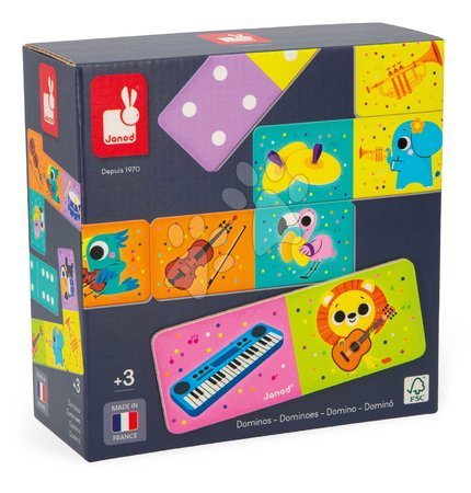 Dominoes and lotto games - Board game for children Domino Musical Instruments Janod - 8