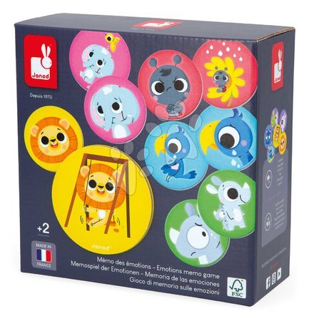 Matching games - Children's board game Pexeso Emotions Janod - 3