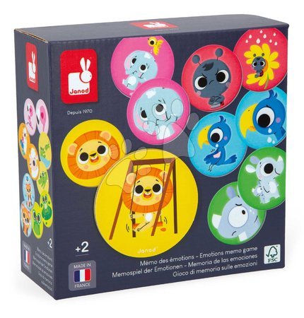 Matching games - Children's board game Pexeso Emotions Janod - 4