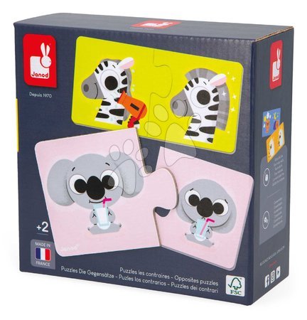 Matching games - Board game for kids Duonimo Find the Opposites Janod - 3