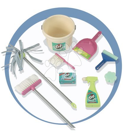 Igre v gospodinjstvu - Čistilni voziček Rowenta Cif Clean Service Smoby - 1