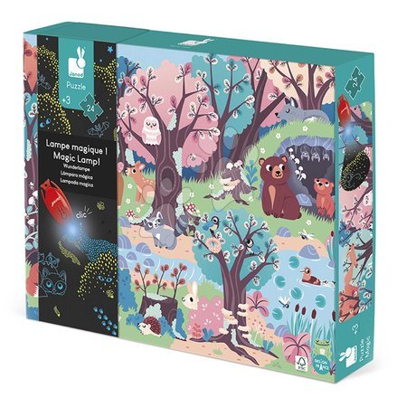 Kids' puzzles up to 100 pieces - Glow in the Dark Puzzle Forest Janod - 3
