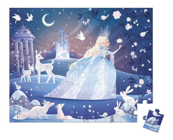 Jigsaw puzzles and games from manufacturer Janod - Puzzle in the suitcase Ice Queen Janod