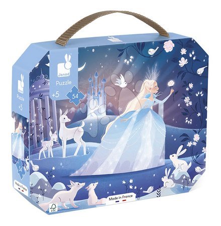 Jigsaw puzzles and games from manufacturer Janod - Puzzle in the suitcase Ice Queen Janod_1