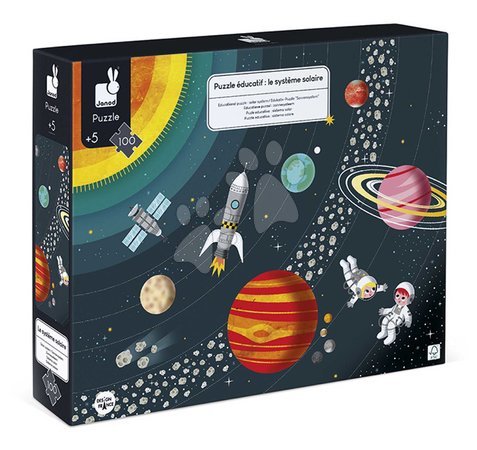 Kids' 100-300 piece puzzles - Educational Puzzle Solar System Janod - 2