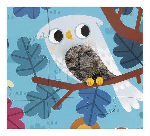 Kids' puzzles up to 100 pieces - Sensory puzzle Forest animals Tactile Puzzle Janod - 2