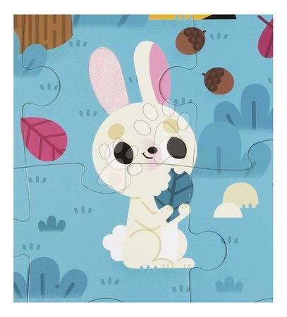 Kids' puzzles up to 100 pieces - Sensory puzzle Forest animals Tactile Puzzle Janod - 3