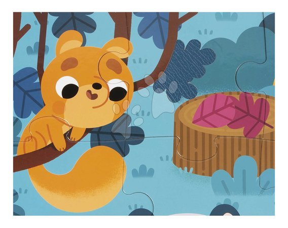 Kids' puzzles up to 100 pieces - Sensory puzzle Forest animals Tactile Puzzle Janod - 4