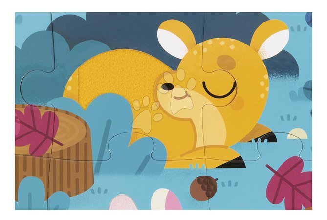 Kids' puzzles up to 100 pieces - Sensory puzzle Forest animals Tactile Puzzle Janod - 7