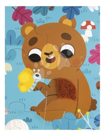 Kids' puzzles up to 100 pieces - Sensory puzzle Forest animals Tactile Puzzle Janod - 8