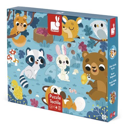 Kids' puzzles up to 100 pieces - Sensory puzzle Forest animals Tactile Puzzle Janod - 11