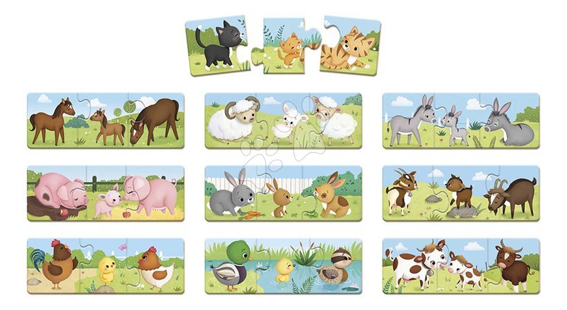 Matching games - Social game for children Trionimo Find the animals Janod - 10