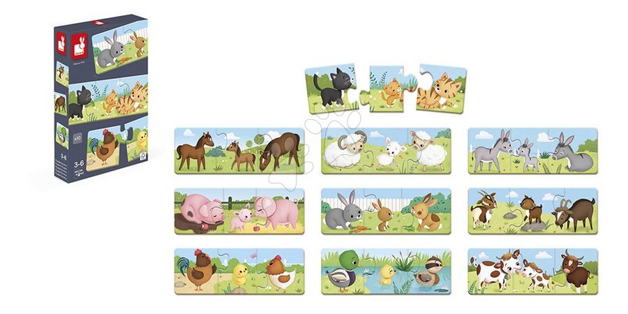 Matching games - Social game for children Trionimo Find the animals Janod - 11