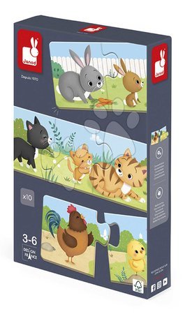 Matching games - Social game for children Trionimo Find the animals Janod - 12