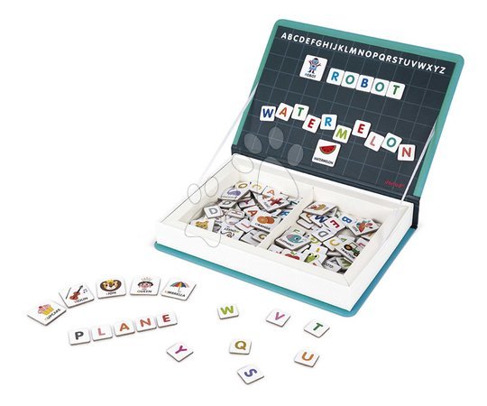 Magnets and magnetic toys - Magnetic Book English Alphabet Magnetibook Janod