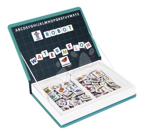 Magnets and magnetic toys - Magnetic Book English Alphabet Magnetibook Janod_1