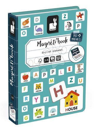 Magnets and magnetic toys - Magnetic Book English Alphabet Magnetibook Janod - 5