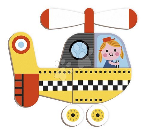 Magnets and magnetic toys - Magnetic Book Transportation Vehicles Magnetibook Janod - 2