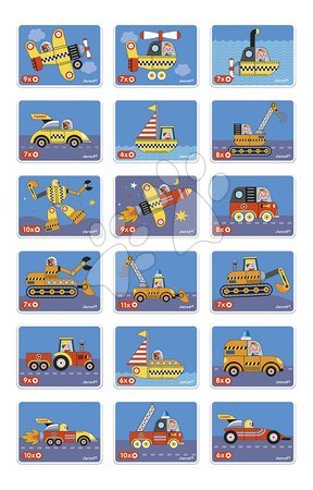 Magnets and magnetic toys - Magnetic Book Transportation Vehicles Magnetibook Janod - 4