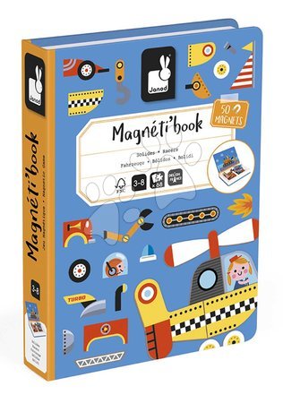 Magnets and magnetic toys - Magnetic Book Transportation Vehicles Magnetibook Janod - 6