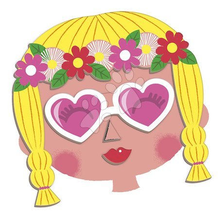 Magnets and magnetic toys - Magnetic Book Fun Faces Girls Magnetibook Janod - 2