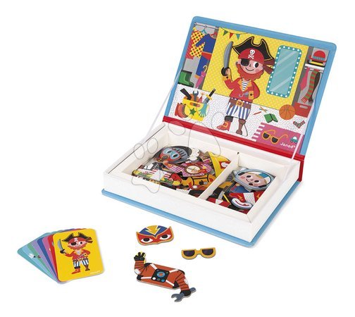 Magnets and magnetic toys - Magnetic book Dressing boys Magnetibook Janod