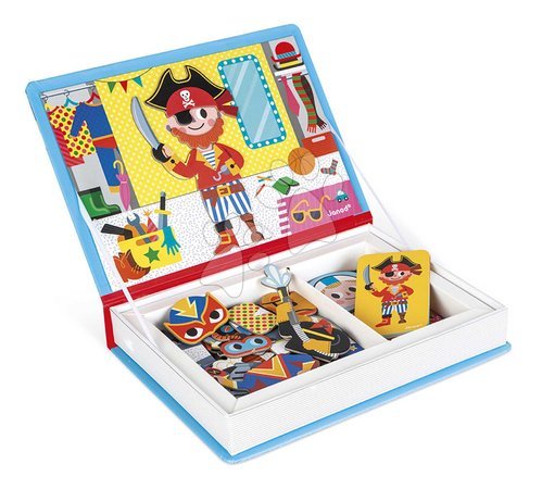 Magnets and magnetic toys - Magnetic book Dressing boys Magnetibook Janod_1