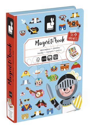 Magnets and magnetic toys - Magnetic book Dressing boys Magnetibook Janod - 6
