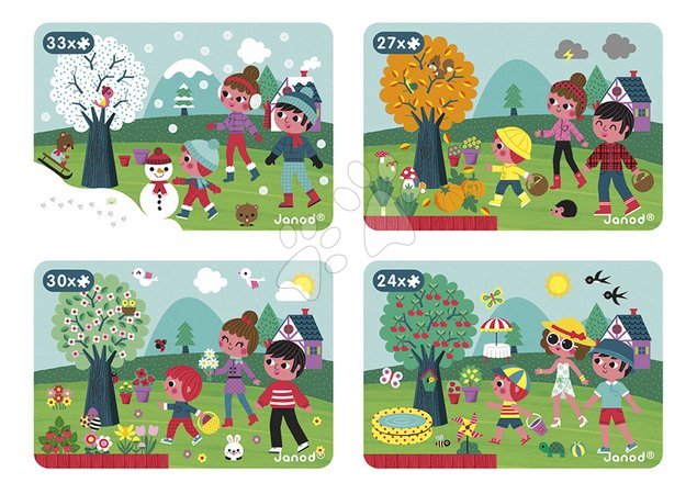 Magnets and magnetic toys - Magnetic Book Seasons Magnetibook Janod - 4