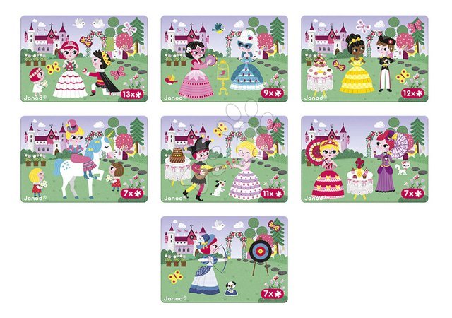 Magnets and magnetic toys - Magnetic book Princess Magnetibook Janod - 4