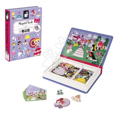 Magnets and magnetic toys - Magnetic book Princess Magnetibook Janod - 5