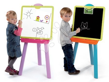 Table de desenat pentru învățat - Tablă pentru învăţat și desenat 2in1 Smoby - 4