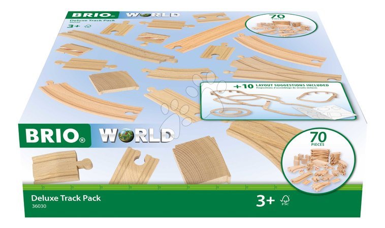 Holzeisenbahnen BRIO - Náhradné diely pre vláčikodráhu Deluxe Track Pack BRIO_1