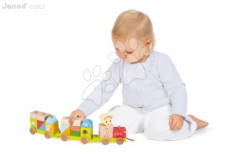 Tahací hračky - Dřevěný vláček Sophie The Giraffe Janod - 3
