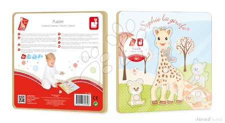 Puzzle pro nejmenší - Puzzle vkládačka Sophie The Giraffe Janod - 1