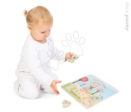 Puzzle pro nejmenší - Puzzle vkládačka Sophie The Giraffe Janod - 2