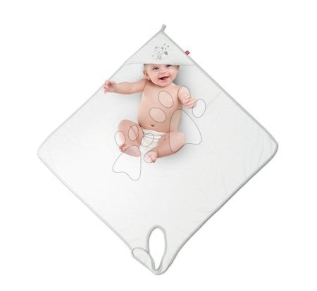 Kojenecké osušky - Kojenecká osuška s kapucí Fleur de Coton® Red Castle - 2