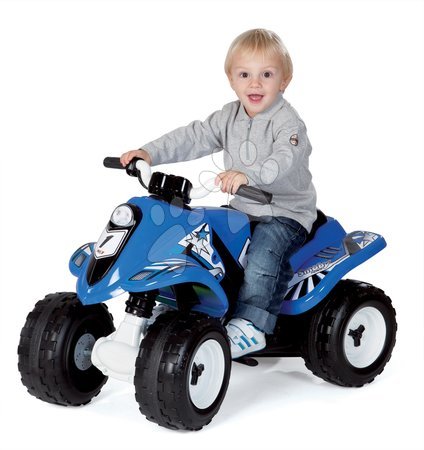 Dječji električni četverokotači - SMOBY 33051 ŠTVORKOLKA Quad Ralley modrá elektrická na batériu , 83*46*55 cm - 1