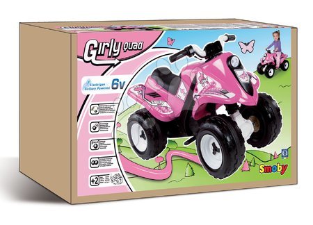 Detské elektrické štvorkolky - Štvorkolka Quad Ralley Fille Smoby - 2