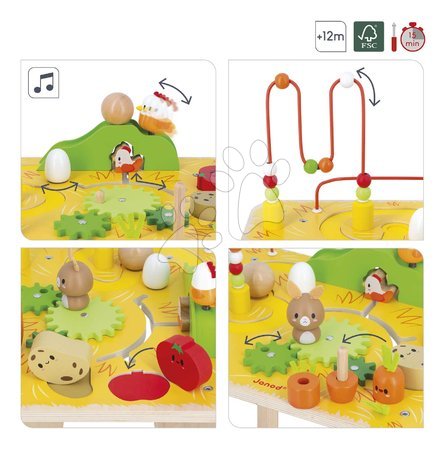 Juguetes educativos de madera - 
  
    Drevený didaktický stolík s aktivitami Farma
    Tabla de actividades de madera Granja
  
  
    Wooden Farm Activity - 7