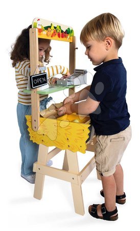 Supermercados de madera para niños - Dulce de madera Mercado de granjeros Comerciante Janod - 14